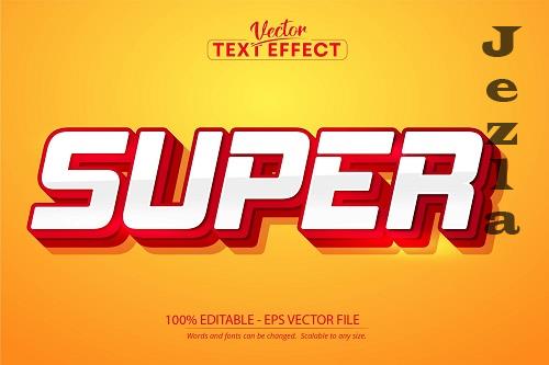 Super text, red color style editable text effect - 1408934