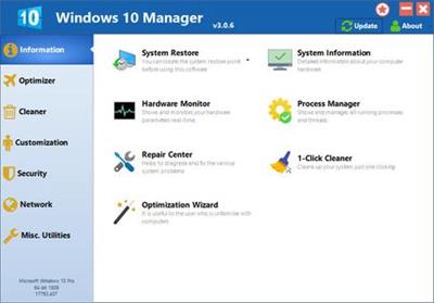 Yamicsoft Windows 10 Manager 3.5.0 Multilingual + Portable