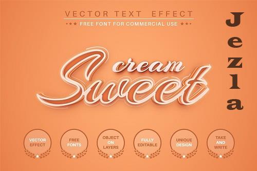 Sweet script - editable text effect - 6216910