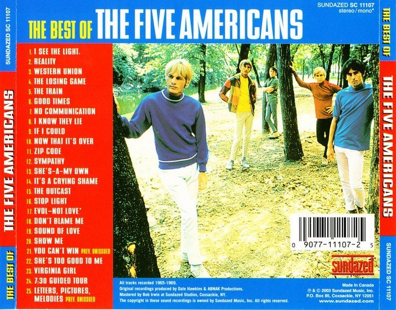 The Five Americans - The Best Of (1965-69) [WEB] (Compilation, 2003)