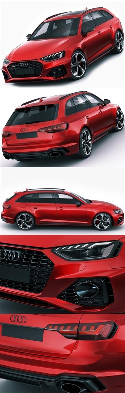 Audi RS4 Avant 2020 3D model