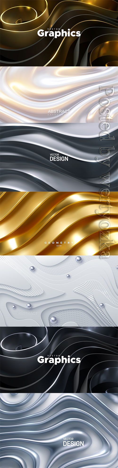 Luxury abstract vector backgrounds with golden lines