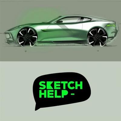 Sketch Help 4: Automotive design side view rendering