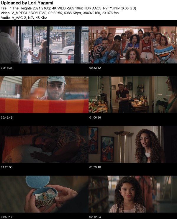 In The Heights (2021) 2160p 4K WEB x265 10bit HDR AAC5 1-YFY