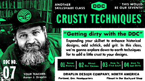 SkillShare - Dirty Design With Draplin Crusty Techniques to Create Truly Original Work