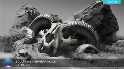 Sculpting a Chimera Skull by Phil Liu